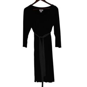 Two Hearts Maternity Dress Black Tie Around Waste‎ Size Large